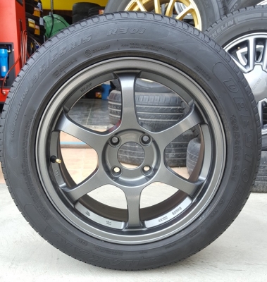 ขายล้อSSR ขอบ15 4รู100 หน้า7 ET38 พร้อมยาง 4 ล้อ