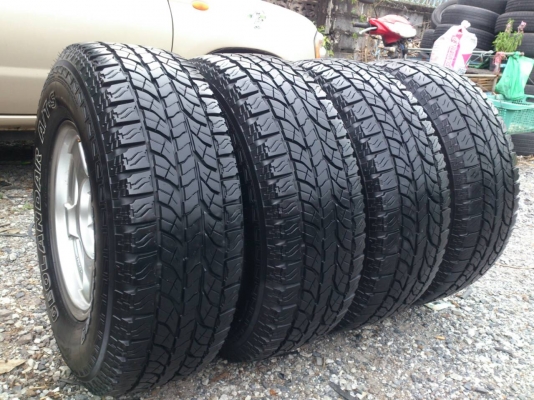 ขายแม็ก 6รูขอบ16 พร้อมยาง YOKOHAMA A/T-S 265/70R16 ยางปี13 ดอกยางหนาเต็มสดนิ่มไม่แตกลายไม่ร้าว สวยๆ จำนวน 1 ชุด