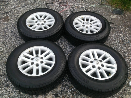 ขายแม็ก TOYOTA VIGO CHAMP ขอบ17 พร้อมยาง มิชลิน 265/65R17 ยางสัปดาห์ที่33ปี14 ดอกยางหนาไม่แตกลายไม่ร้าวสวยๆ จำนวน 1 ชุด พร้อมน๊อตแท้ 24 ตัว ขายแม็ก TOYOTA VIGO CHAMP ขอบ17 พร้อมยาง มิชลิน 265/65R17 ยางสัปดาห์ที่33ปี14 ดอกยางหนาไม่แตกลายไม่ร้าวสวยๆ จำนวน 1 ชุด พร้อมน๊อตแท้ 24 ตัว