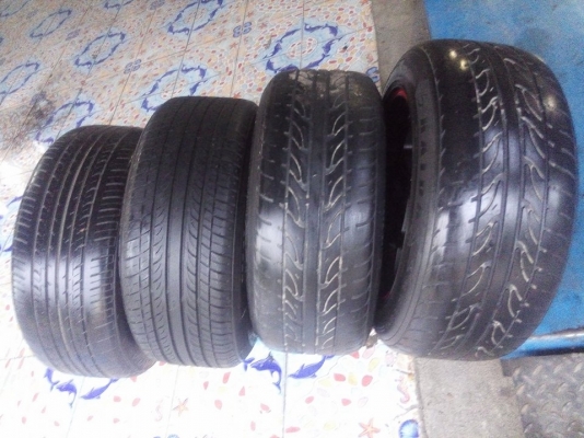 แม็ก D speed ขอบ 15 กว้าง 8 ใส่ 4 รู 100 พร้อมยาง