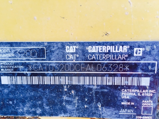 ขายด่วน!! Cat320D 9,200 ชม.เอกสารเล่มทะเบียน สภาพสวยค่ะ