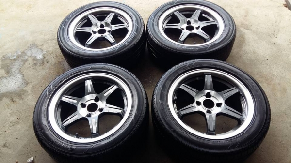 ขายล้อแม็กมือ2 sports-t 15" ยางปี12 สนใจติดต่อ ตาเล็ก ล้อและยางครับ 081-3747940