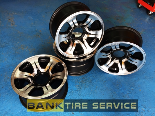 ล้อแม็กซ์ Isuzu 15 นิ้ว 6 รู สภาพเต็มร้อย แม็กไม่เคยดุ้ง