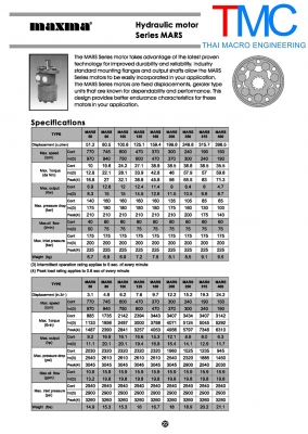 มอเตอร์ไฮโดรลิค MAXMA MARN 125 CD(26mm.)เพลาลิ่ม(25mm) มอเตอร์ไฮโดรลิค MAXMA MARN 125 CD(26mm.)เพลาลิ่ม(25mm)