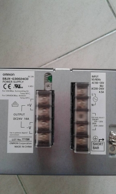 POWER SUPPLY omron 24 V. 14 A.ของใหม่คับ POWER SUPPLY omron 24 V. 14 A.ของใหม่คับ