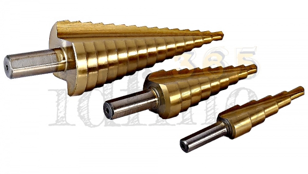 Step Drill ชุดดอกเจาะคว้านรู 4-32 mm High Speed Steel ชุบไทเทเนียม คุณภาพดี ราคาถูกใจ ส่งฟรีลงทะเบียน