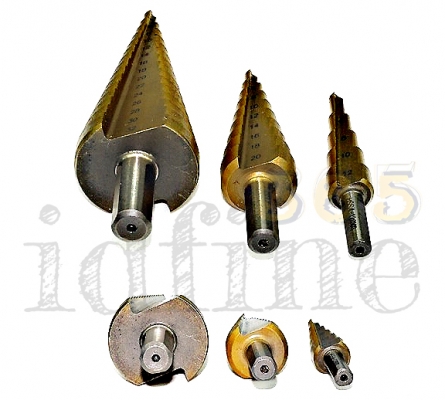 Step Drill ชุดดอกเจาะคว้านรู 4-32 mm High Speed Steel ชุบไทเทเนียม คุณภาพดี ราคาถูกใจ ส่งฟรีลงทะเบียน