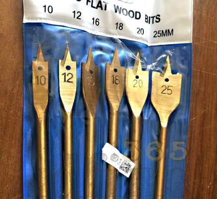 ดอกเจาะใบพายชุด 6 ดอก ชุบไทเทเนียม (แกนหกเหลี่ยม) คุณภาพดี ราคาถูกใจ ส่งฟรีลงทะเบียน