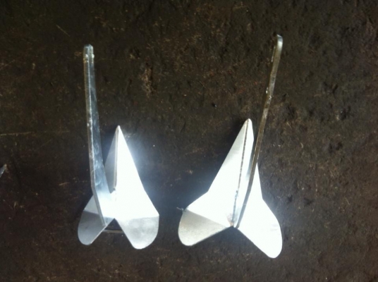 ขายสมอเรือเหล็กชุบกาวไนท์