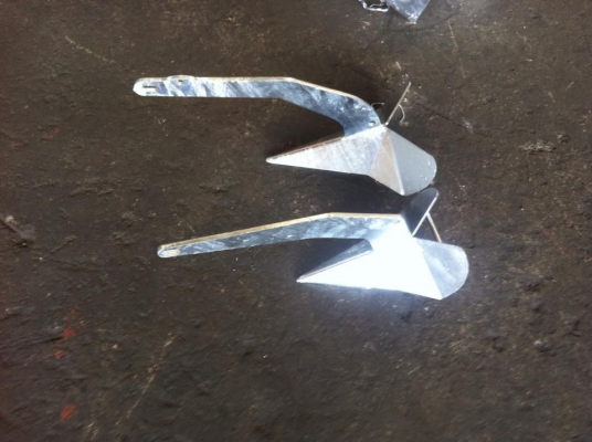 ขายสมอเรือเหล็กชุบกาวไนท์