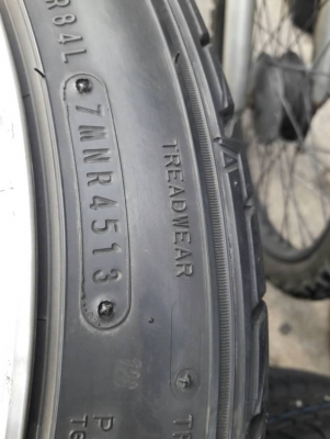 ล้อขอบ 17 4รู 100 พร้อมยางปี13 ชุดล่ะ7500