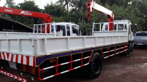 ขาย6ล้อเครน HINO 195เครน3.5ตัน4ปอก3ชัก ยาว7.20เมตร เอกสารทะเบียนครบ พร้อมวิ่งงาน