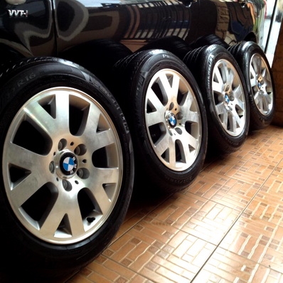 นิ้ว ใส่ s3 ได้ทุกรุ่น ไม่ดุ้งไม่เบียดขอบไม่มีซ่อม สวยทั้งชุดยาง Michelin 205 55 16 ปี 3712 ET 47 กว