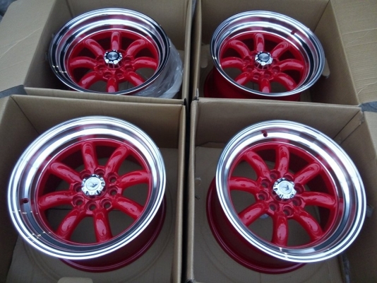 แม็กใหม่ กล้วยขอบ 15 กว้าง 9 ออฟ 15 ใส่รถ 4 รู 100 และ 114