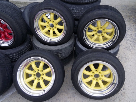 แม็กใหม่ กล้วยขอบ 15 กว้าง 9 ออฟ 15 ใส่รถ 4 รู 100 และ 114