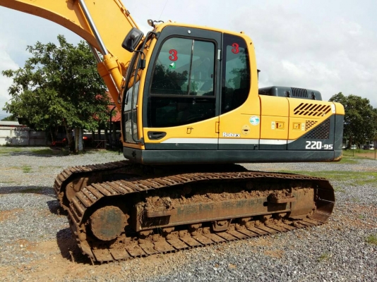 ขายรถแบคโฮ HYUNDAI 220 เอกสารเล่มทะเบียน ไมล์ 4000 ชม.ราคา 1650000