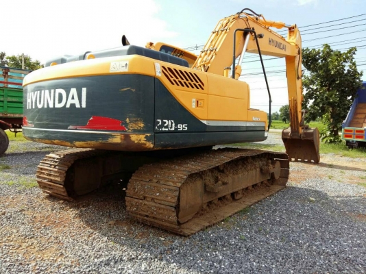 ขายรถแบคโฮ HYUNDAI 220 เอกสารเล่มทะเบียน ไมล์ 4000 ชม.ราคา 1650000