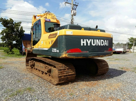 ขายรถแบคโฮ HYUNDAI 220 เอกสารเล่มทะเบียน ไมล์ 4000 ชม.ราคา 1650000