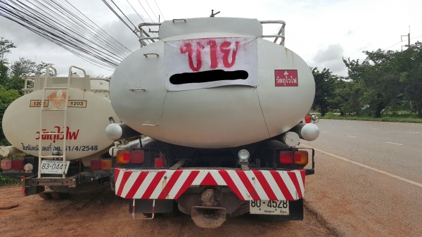 ขาย รถบรรทุกน้ำมันขนาดถัง 12,000 ลิตร HINO FM226 เพลาเดียว ใส่เครื่อง HO7D 195 แรงม้า (ยังไม่ลงเล่มไม่มีใบคุมเครื่อง) คัสซีสวยตลอดเส้น ทะเบียนเต็ม