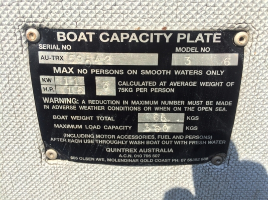 เรืออลูมิเนียม QUINTREX360 เครื่อง YAMAHA30HP