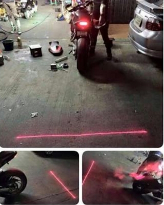 เลเชอร์ไฟเตือนรถหลัง เลเชอร์ไฟเตือนรถหลัง