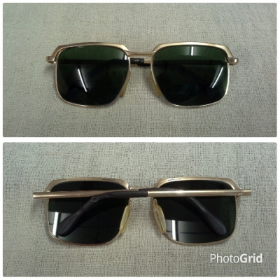 แว่นตาเยอรมันโกลด์ฟิลด์ทศวรรษที่ &#039;60s Vintage MARWITZ OPTIMA handmade in Germany