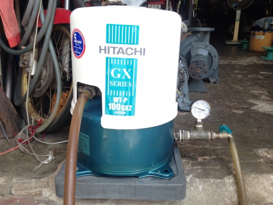 ขายปั้มน้ำอัตโนมัติ Hitachi 150W สภาพสวย ตรวจเช็คแรงดันเรียบร้อย ไม่มีรั่วซึม ใส่ฝาของใหม่ให้ครับ พร้อมใช้งาน