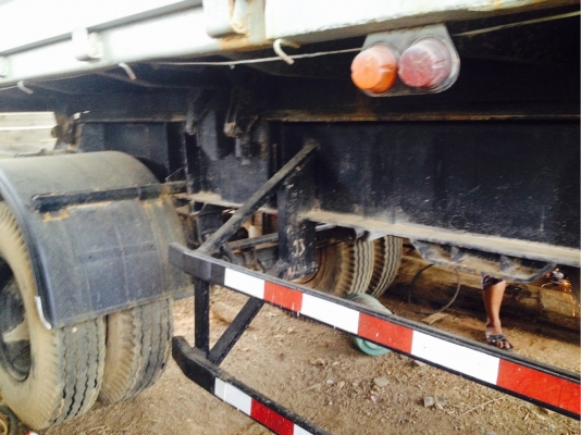 หางพ่วงดั้มสามมิตรลอนเฉียง2เพลา รถบ้านงานน้อย