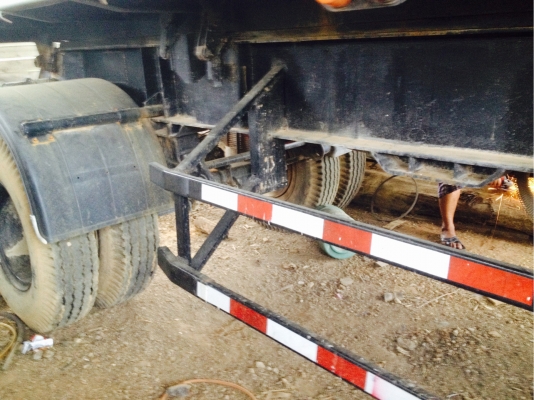 หางพ่วงดั้มสามมิตรลอนเฉียง2เพลา รถบ้านงานน้อย