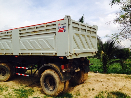 หางพ่วงดั้มสามมิตรลอนเฉียง2เพลา รถบ้านงานน้อย