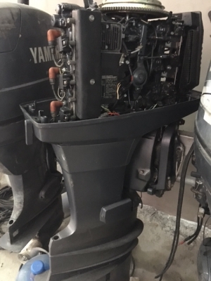 ขายเครื่องเรือ yamaha 90 สตาร์ทไฟฟ้า ทริมไฟฟ้า