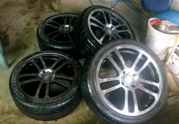 ขายแม็ก ESTA Japan แท้  ขอบ 18 นิ้ว 4 รู 114 พร้อมยาง