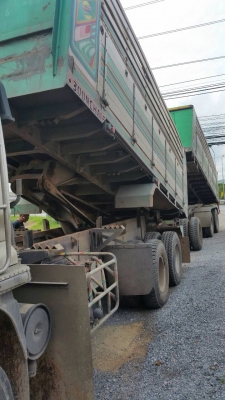 ขายรถพ่วงดัมพ์ ISUZU เครื่อง 270 แรง ยูโร2 แม่ปี 46 ลูกปี 53 กระบัดัมพ์มิเนียม ลูก 3 เพลายัด