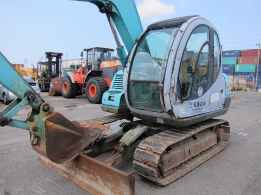 Kobelco SK60-3 มาร์คไฟว์ซุปเปอร์ เก่าญี่ปุ่นรถสวย มีใบมีดดัน