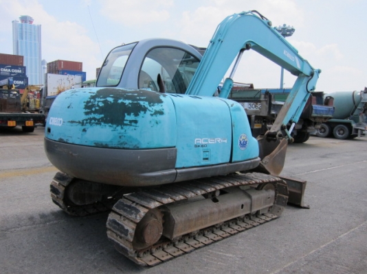 Kobelco SK60-3 มาร์คไฟว์ซุปเปอร์ เก่าญี่ปุ่นรถสวย มีใบมีดดัน