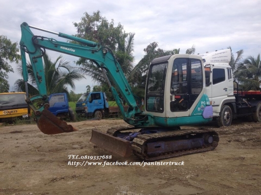 FROM JAPAN รถขุดKOMATSU PC40-7E (เครื่องดำ)/คอนโทรลน้ำมัน/แทรคเหล็กก๊อปยาง/มีเก๋ง ราคาเพียง 530,000 บาท สนใจรีบติดต่อ 0819337688