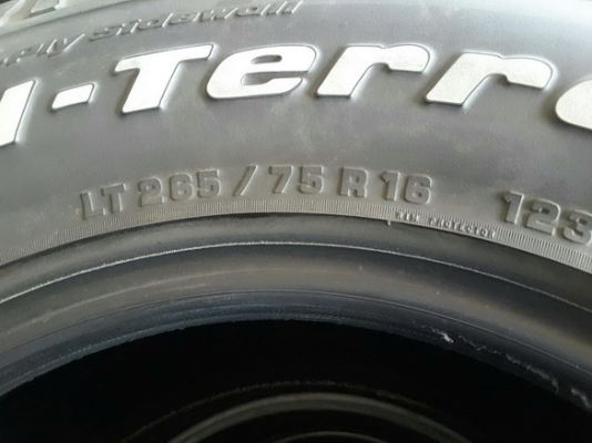 BF All USA. 265/75/16 ปี14 สภาพสวยๆ 1ชุด