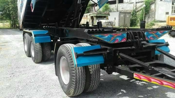 ขายรถพ่วงดัมพ์ ISUZU เครื่อง 300 แรง ปี 52 กระบะดัมพ์มิเนียม ลูก 3 เพลาแท้