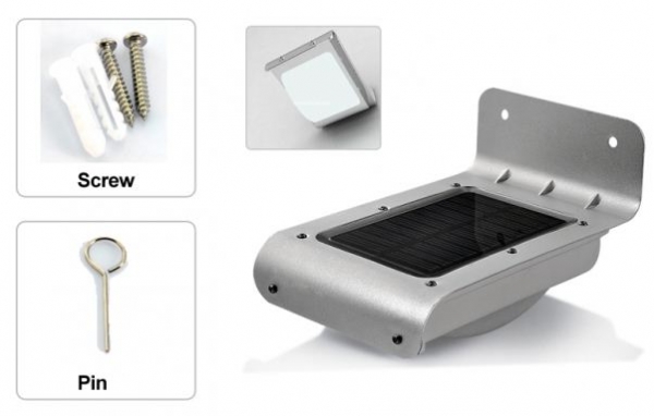 ไฟโซล่าเซล LED 16 ดวง  เสียงเซนเซอร์