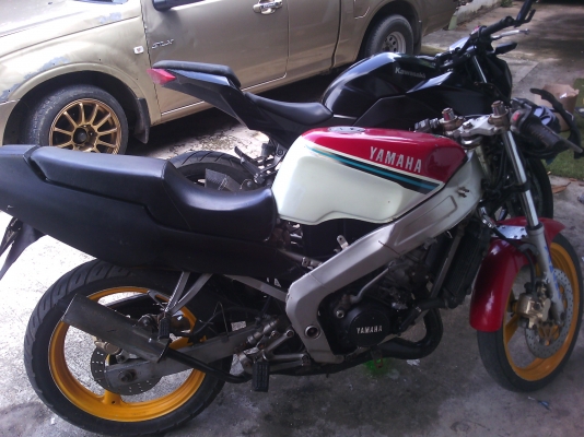 yamaha tzm150cc เครื่องดีคับขับทางไกลสบายมีเล่มเขียวคับภาษีขาดเกินคับ