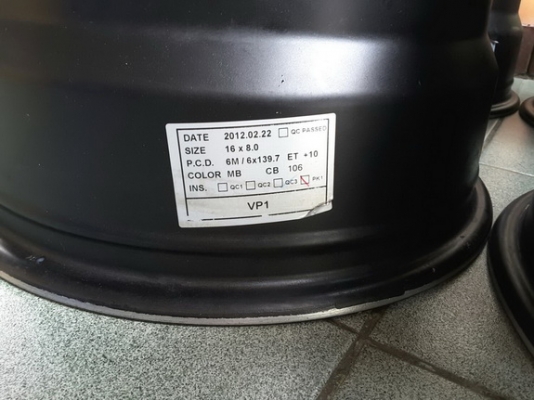 ล้อ PIAA ขอบ 16*8 ET+10 สภาพสวยๆ 1ชุด