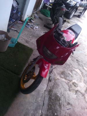 (ลดราคา.6900บาท.)yamaha tzm150cc เครื่องดีคับขับทางไกลสบายมีเล่มเขียวคับภาษีขาดเกินคับ