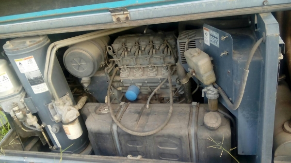 ขายปั๊มลมสกรู AIRMAN PDS185.S สถาพดีมีล้อลากพร้อมใช้