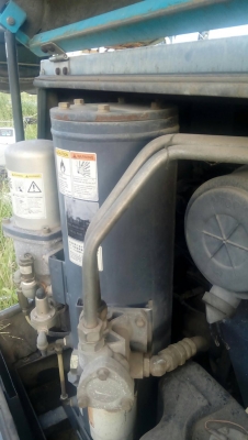 ขายปั๊มลมสกรู AIRMAN PDS185.S สถาพดีมีล้อลากพร้อมใช้