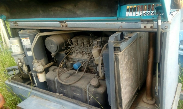 ขายปั๊มลมสกรู AIRMAN PDS185.S สถาพดีมีล้อลากพร้อมใช้