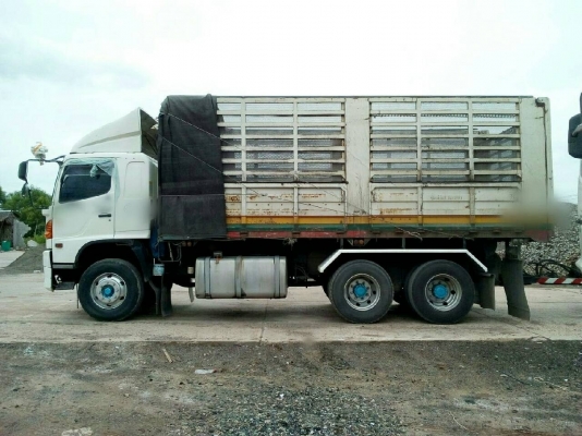 ขาย HINO 344 พ่วงแม่ลูกดั๊ม กระบะเหล็กคอกเกษตร รถปี 52 ปลายปี