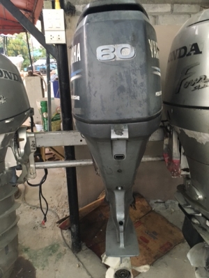 ขายเครื่องเรือ yamaha80เเรง 4จังหวะ
