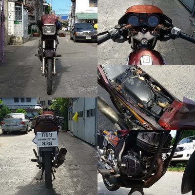 Yamaha RXZ 135cc. จด 2535 ชุดโอนครบ เลขเครื่อง+คอเดิม ตรงเล่ม ภาษีขาดต่อ 2ปี(ต่อได้ไม่ต้องจดใหม่)  สภาพพอใช้ มีเก็บงานนิดหน่อย  เครื่องดี สตาร์ทติด เพิ่งล้าง คาร์บิว ไฟหน้าติด แตรดังอ่อน
