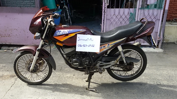 Yamaha RXZ 135cc. จด 2535 ชุดโอนครบ เลขเครื่อง+คอเดิม ตรงเล่ม ภาษีขาดต่อ 2ปี(ต่อได้ไม่ต้องจดใหม่)  สภาพพอใช้ มีเก็บงานนิดหน่อย  เครื่องดี สตาร์ทติด เพิ่งล้าง คาร์บิว ไฟหน้าติด แตรดังอ่อน