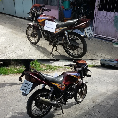 Yamaha RXZ 135cc. จด 2535 ชุดโอนครบ เลขเครื่อง+คอเดิม ตรงเล่ม ภาษีขาดต่อ 2ปี(ต่อได้ไม่ต้องจดใหม่)  สภาพพอใช้ มีเก็บงานนิดหน่อย  เครื่องดี สตาร์ทติด เพิ่งล้าง คาร์บิว ไฟหน้าติด แตรดังอ่อน